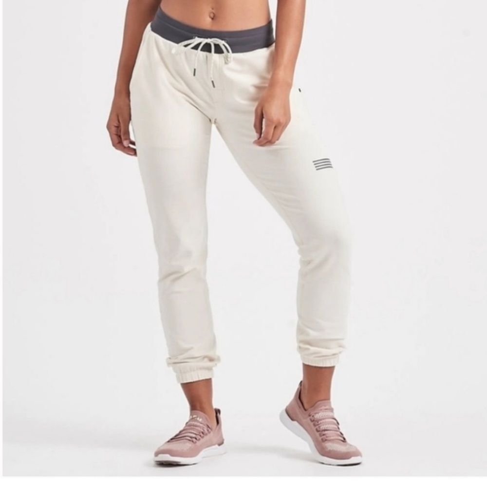 Vuori Laguna French Terry Lounge Pants Natural XS